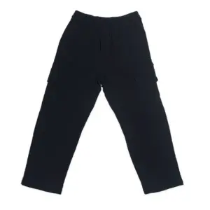 Avenue Boys Teens Wear Cargo Pants 5 Pockets Loose Fit - Black - NVM25310