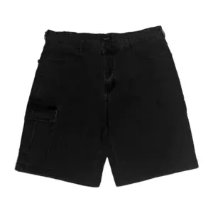 Avenue Boys Teens Wear Cargo Denim Shorts - Black - NVM2530711
