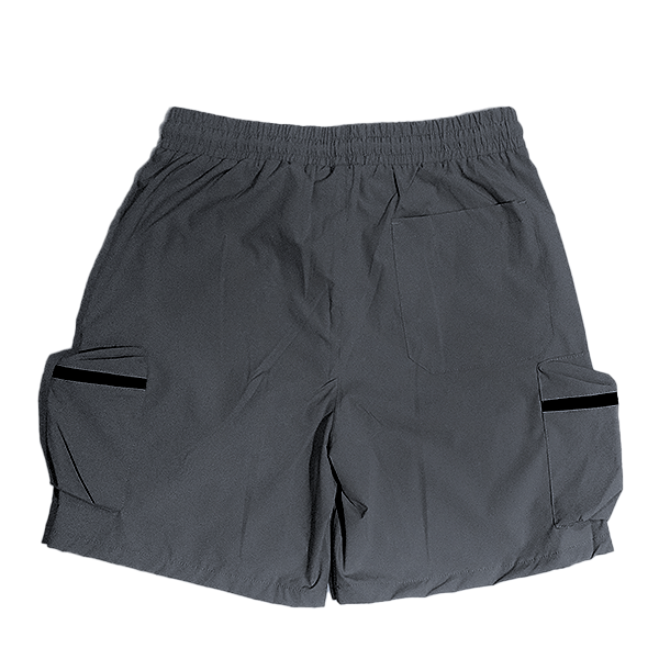 Avenue Boys Teens Wear Cargo Shorts Polyester Spandex With Mat Finish - Dark Gray - 24-7140M - Image 2
