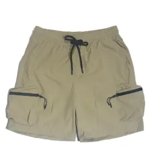 Avenue Boys Teens Wear Cargo Shorts Polyester Spandex With Mat Finish - Beige - 24-7140M