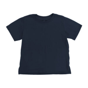 Blue Camp Ladies Crop Shirt With Slit Plain - Navy Blue