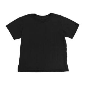 Blue Camp Ladies Crop Shirt With Slit Plain - Black