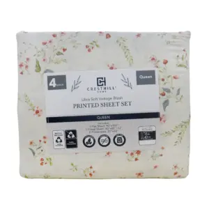 Printed Vintage Washed Soft Sheet Set