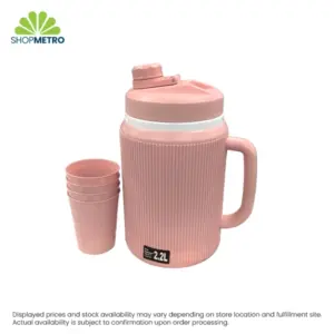 2.2L Water Jug with 4-Piece Cup Set