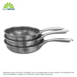 3-Piece Non-Stick Honeycomb Wok Set