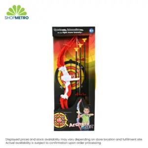 Bow And Arrow Set W/Light 40/Box Multicolor