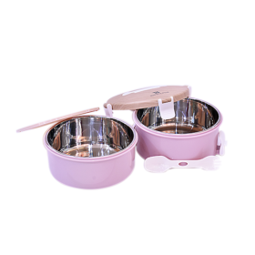 Lunch Box Stainless Steel Inside 2Layer 1600ml