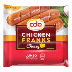 Cdo Cheesy Chicken Franks Jumbo 500G