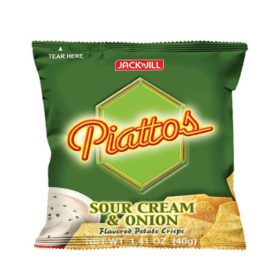 Jack 'N Jill Piattos Sour Cream And Onion 40G