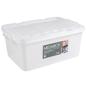 Megabox Storage Box 34L - Clear