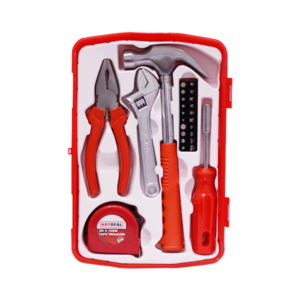 Hotdeal Tool Kit Household 25Pc Red/Black #3931