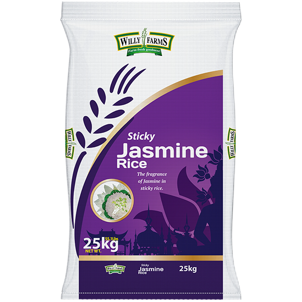 Willy Farms Sticky Jasmine Rice 25Kg