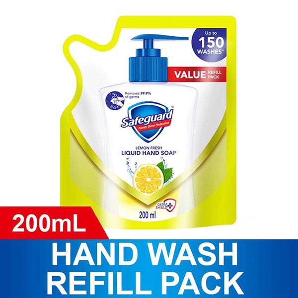 Safeguard Lemon Fresh Liquid Hand Soap Refill 200Ml