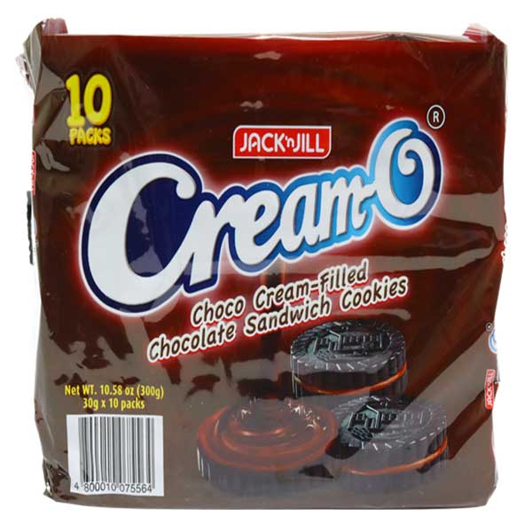 Jack 'N Jill Cream-O Cookies Choco Chocolate 10Pcs 30G