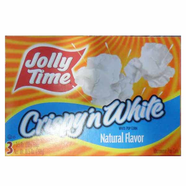 Jolly Time Microwave Popcorn Crispy And White Natural 10.5Oz