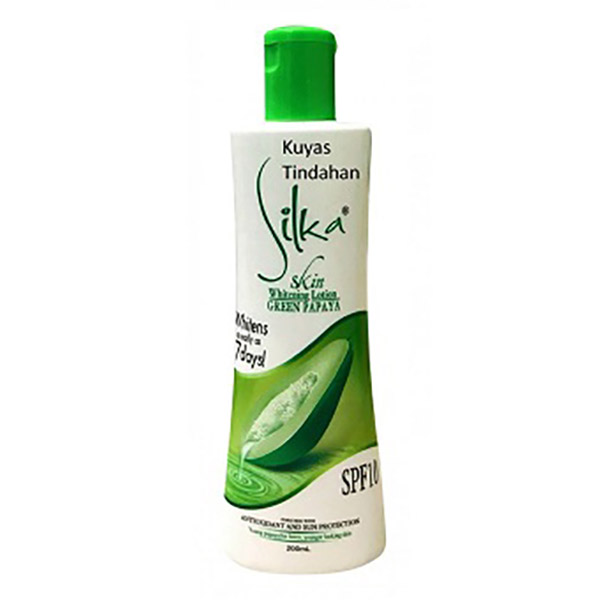 Silka Skin Whitening Lotion Green Papaya Spf10 300Ml