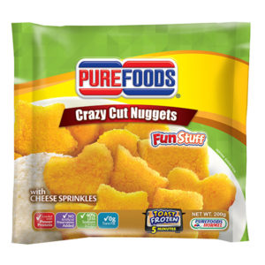 Purefoods Chicken Fun Nuggets Crazy Cut With Cheese 200G