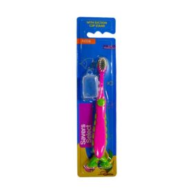 Savers Select Kiddie Toothbrush Pink Sunction 2-4 Years Old 1Pc
