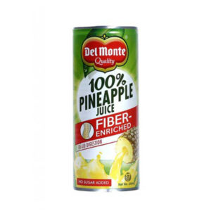 Del Monte 100% Pineapple Juice Fiber-Enriched 240Ml