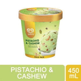 Selecta Pistachio & Cashew Ice Cream 450Ml