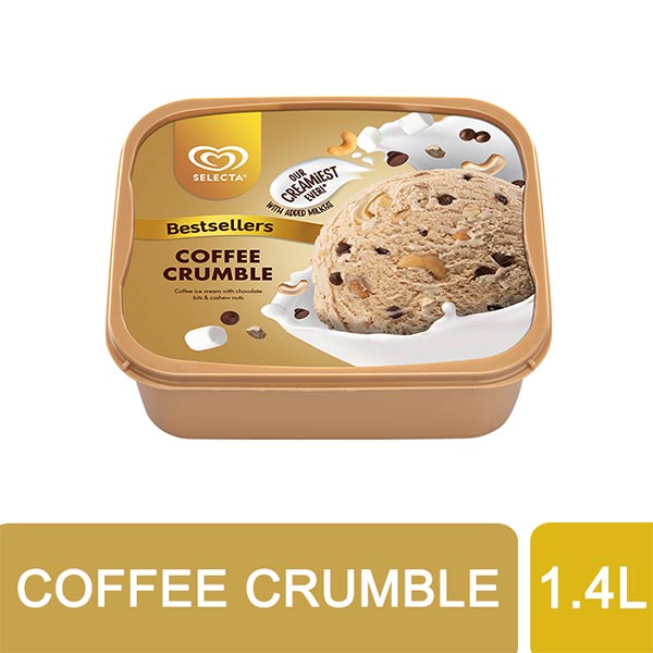 Selecta Coffee Crumble Ice Cream 1.4L