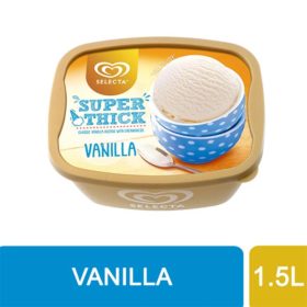 Selecta Super Thick Vanilla Ice Cream 1.5L