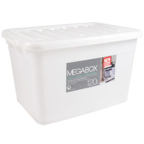 Megabox Storage Box 120L Transparent Clear