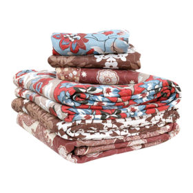 Bed Cover Quilted Set Of 3 Printed 220X240Cm (W/ 2 Pillowcase 50X70 Cm)