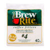 Brew Rite 46-041 Coffee Filter-#4 Cone