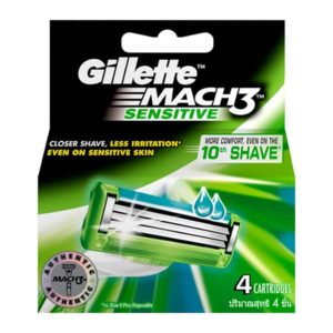 Gillette Razor Mach3 Sensitive 4 Cartridges