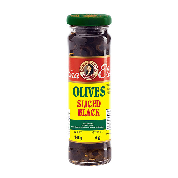 Dona Elena Sliced Black Olive 140G