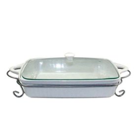 Bakedish Rect W/Hndle & Lid Os - Each