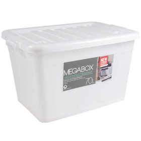 Megabox Storage Box 70L Transparent Clear