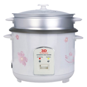 3D Rice Cooker With Steamer Teflon 8 Cups Rcf-8C