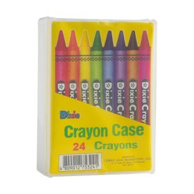Crayon Case 24 Clr W/Sticker Dixie - 240C