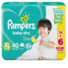 Pampers Baby-Dry Jumbo Pack Xl 40Pcs