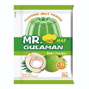 Mr. Gulaman Flavored Jelly Powder Buko Pandan 25G