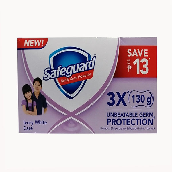 Safeguard Icy White Care Bar Soap 3Pcs 130G