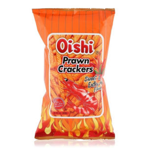 Oishi Prawn Crackers Sweet & Extra Hot Flavor 60G