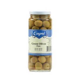 Capri Green Olives Pitted 340G