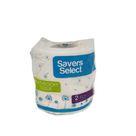 Savers Select Bathroom Tissue 2 Ply 300 Sheets 1Pc