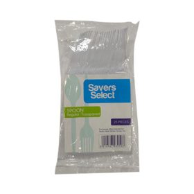 Savers Select Transparent Spoon Regular 25Pcs