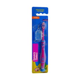 Savers Select Kiddie Toothbrush Pink Penguins 5-7 Years Old 1Pc