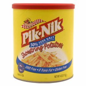 Piknik Shoestring 50% Less Salt 4Oz