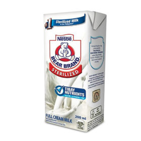 Bear Brand Sterilized Full Cream Milk 200Ml
