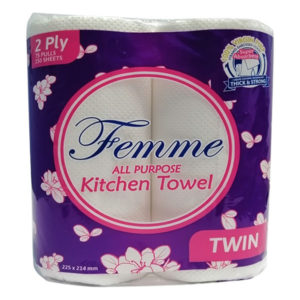 Femme Kitchen Towel Twin 2Ply 75Pulls