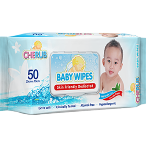 Cherub Baby Wipes 50Pcs