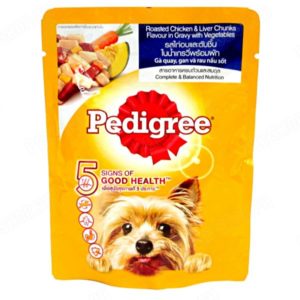 Pedigree Pouch Roasted Chicken And Liver 80G