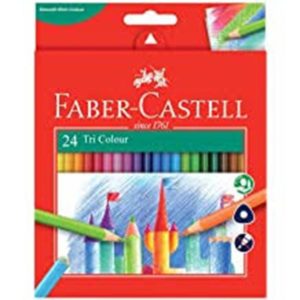 Faber-Castell Tri Colour Pencil 24'S