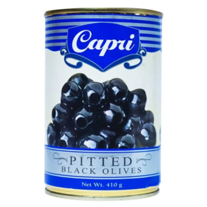 Capri Black Olives Pitted 410G